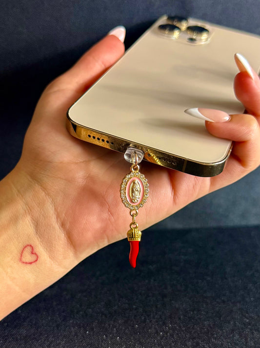 Phone Charm - Mary & Cornicello